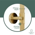 thumbnail image 4 of Gold Metal Surrounded Round Pivot Mirror | Silver Backed Adjustable Moving &amp; Tilting Wall, 4 of 10