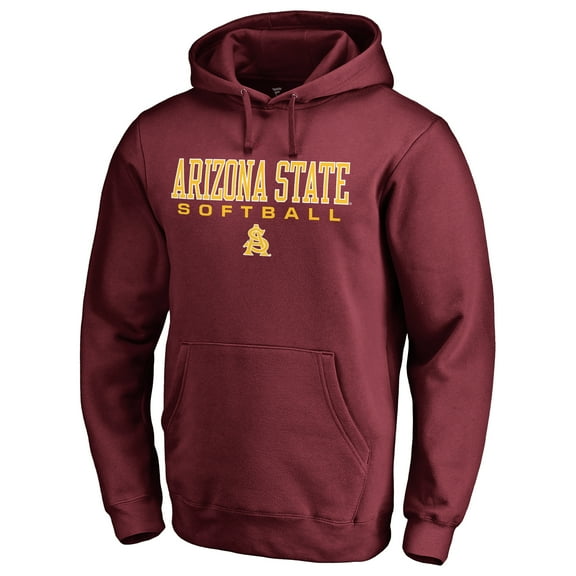 Men's Maroon Arizona State Sun Devils Team Unity Softball Pullover Hoodie