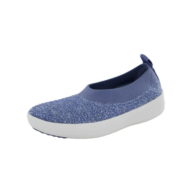 fitflop uberknit crystal ballerinas