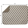 thumbnail image 2 of Reversible XL Microfiber Dish Drying Mat for Kitchen, 18 Inch x 24 Inch, Taupe Trellis, 2 of 7