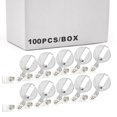 thumbnail image 1 of Muka 100 Pcs Porte-Badge Rétractable Transparent Enrouleur de Carte Rétractable, 1 of 7