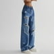 thumbnail image 1 of WILLBEST Jeans Mujer Pantalones Vaqueros Holgados de Pierna Ancha y Cintura Alta para Mujer, Cómodos, Informales, para Uso Diario En Verano y Otoño. Mediana, 1 of 8