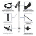thumbnail image 2 of Cascade Mountain Tech Ultralight Carbon Fiber Quick Lock EVA Grip Trekking Poles, Walking or Hiking, 2 of 5