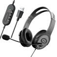 thumbnail image 2 of 2X Auriculares Estéreo para Centro de Llamadas con Micrófono con Cancelación de Ruido para Zoom Skype Office Call Center Home Podcast, 2 of 5