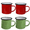 red*2, green*2, variant on ACDANC 4 Pcs Cup Ideal for Anyone Who Wants A Convenient, Eco-Conscious, and Durable Way to Enjoy Their Drinks. Beverage Cup,Set8