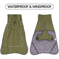 thumbnail image 5 of Amztom Dog Winter Waterproof Coat, Warm Fleece Lined Snowsuit with High Neck & Reflective, Windproof Puffer Jacket for Cold Weather,(Green, S), 5 of 8
