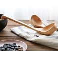 thumbnail image 4 of 1 mesa de comedor de madera natural, utensilios de cocina, cuchara grande, gachas profundas, cuchara con gancho, salsa, utensilios de cocina, cuchara para servir leche Sailing Electrónica, 4 of 5