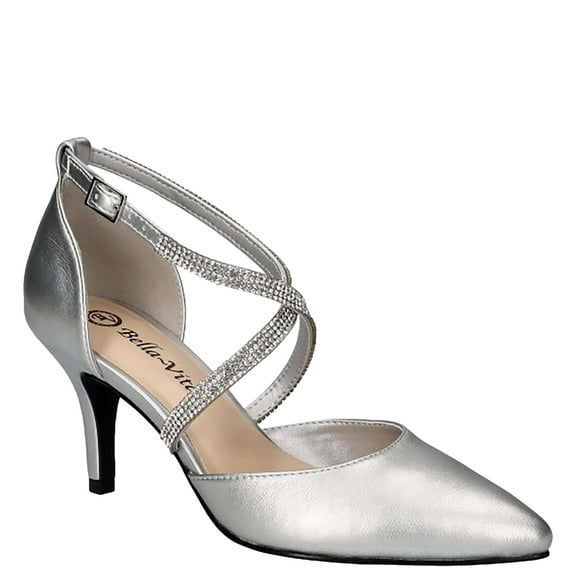 Bella Vita Zabella Silver W/Stones  51-4277 Women's Size 8.5