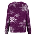 thumbnail image 5 of EGNMCR Noël Sweatshirt Mode Haut à Col Rond Imprimé pour Femmes Manches Longues Blouse Confortable Sweatshirt, 5 of 5