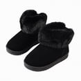 thumbnail image 7 of Linfrsh Boots for Baby Girl Girls & Toddler' Faux Fur Shearling Style Boots, Girls Warm Winter Flat Non-Slip Zip Snow Boots for Indoor Outdoor(Toddler/Little Kid/Big Kid) Black,11.5, 7 of 7