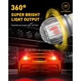 thumbnail image 4 of AUXITO 1157 LED Bulb Red, Extremely Bright 3030 Chipsets, 7528 BAY15D 1016 1034 2057 2357 LED Replacement Lamp for Tail Lights, Stop Brake Signal Lights, 4 of 8