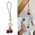 thumbnail image 2 of Huhudde Chic Cherry Phone Charm Phone Pendant Cute Phone Strap Lanyard Phone Ornament, 2 of 8