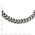 thumbnail image 4 of White Stainless Steel necklace Spiga (Wheat) Chain style 24 in 10 mm, 4 of 4