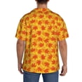 thumbnail image 3 of Disketp fall retro maple leaf Men's Hawaiian, Shirts Button Down Holiday Beach Shirts-{sizeName}-Medium, 3 of 5