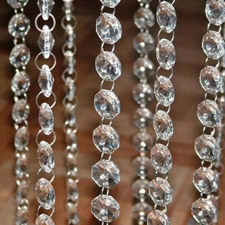 

alextreme Crystal Clear Acrylic Bead Garland Chandelier Hanging Wedding Supplies Household Supplies