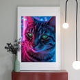 thumbnail image 2 of Diamond Art Kits for Adults - 5d Neon Cat Portrait Vibrant Gaze Diamond Painting for Adults, Diamond Art for Adults Beginners, Diamond Painting Kits for Adults for Home Wall Decor, 2 of 7