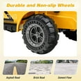 thumbnail image 3 of OLAKIDS Ride on Car, 12V 2 in 1 Kids Street Sweeper Truck Electric Vehicle with Remote Control, Rotatable Cleaning Brushes, Removable Trash Bins, Toddlers Battery Powered Construction Toy (Yellow), 3 of 8