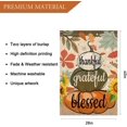 thumbnail image 2 of Welcome Fall House Flag 28 x 40 Inch Thankful Grateful Blessed Pumpkin Decorative House Yard Double Sided Flag for Autumn Thanksgiving Day Decoration, 2 of 5