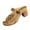 Brown, variant on LOVZFMLL Sandals for Women Fashion Flower Cut Out Heels Sandals Slip On Open Toe Slides Outdoor Beach Vacation Summer Casual Footwear Brown 6