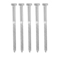 thumbnail image 2 of FLAMEEN Wood Self Tapping Coach Screw, Hex Lag Screws 25PCS For Carpentry, 2 of 8