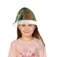 thumbnail image 5 of Haiem Botanical Garden With Cats Pattern Santa Hat Confortable Velvet Christmas Hat for Christmas Party Favors Fit for Adults and Kids, 5 of 6