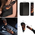 thumbnail image 6 of Renewold Wolf Flame Black 12 PCS Car Seat Cover Split Covers for Women, Non-slip Car Steering Wheel Cover Seatbelt Strap Shoulder Cover Coasters Armrest Pad Handbrake Cover Gear Shift Cover, 6 of 7