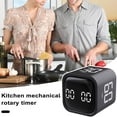 thumbnail image 3 of Kripyery Productivity Cube Timer Sensor Flipping LED Display 4 Preset Time Dual Modes Time Management Countdown Cooking Student Study Mini Digital Timer, 3 of 8