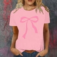 thumbnail image 2 of YDLCAFD Custom T Shirts Front and Back Women's Stylish Printed Crew Neck T Shirt, 2 of 4
