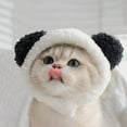 thumbnail image 6 of Pet Costume Cap with Ears Panda Shape Hat Party Dress Accessories and Small Sized Dogs, 6 of 8