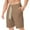 Khaki, variant on VSSSJ Men's Sport Shorts Athletic Fit Solid Color Elastic Waist Straight Sweatpants with Pockets Cozy Drawstring Five Point Workout Short Pants Beige XXL