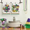 thumbnail image 2 of Iris Jewelry Mask Mardi Gras Kitchen Towels Dish Towels, 18x26 Inch Seasonal Decoration Hand Towels Set of 2, 2 of 6
