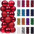 thumbnail image 2 of 24 bolas navideñas de 3/6 cm para decorar el árbol de Navidad, colgantes para colgar en el hogar, fiestas, Año Nuevo, 2 of 5