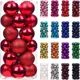 thumbnail image 2 of 24 bolas navideñas de 3/6 cm para decorar el árbol de Navidad, colgantes para colgar en el hogar, fiestas, Año Nuevo, 2 of 5