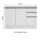 thumbnail image 3 of Gabinete Bajo Bufetera Madesa Glamy 120cm Con Encimera BB 02, 3 of 5