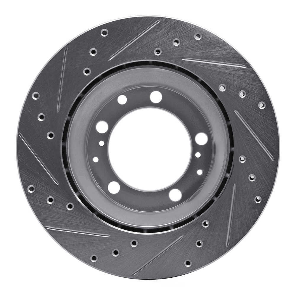 Dynamic Friction Company 631-02021R DFC Brake Rotor - Drilled And Slotted - Silver