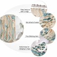 thumbnail image 3 of Brown Blue Beige Bathroom Shower Curtains with 12 Hooks Waterproof Shower Curtain for Stalls and Bathtubs Farmhouse Vintage Colorful Abstract Patttern Decorative Bathroom Curtain 48x72 Inches, 3 of 9