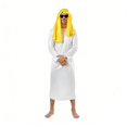 thumbnail image 1 of Catégorie de Produit pour Style Spectacle Scène Adulte Homme Blanc Arabe Rouge Turban Tenue pour Performance et Fête, 1 of 4