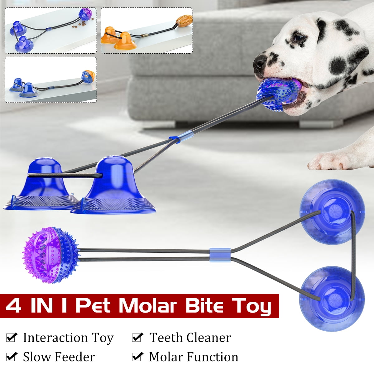 dog toy with suction
