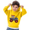 thumbnail image 3 of Toddler Kids Fall Winter Hooded Clothes Boys Girls Track Pullover Tops Long Sleeve Sweatshirt Hoodies Boys Long Sleeve Hoodies Yellow 2Y, 3 of 5