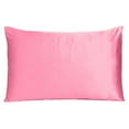 thumbnail image 5 of Pink Rose Dreamy Set of 2 Silky Satin Queen Pillowcases, 5 of 6