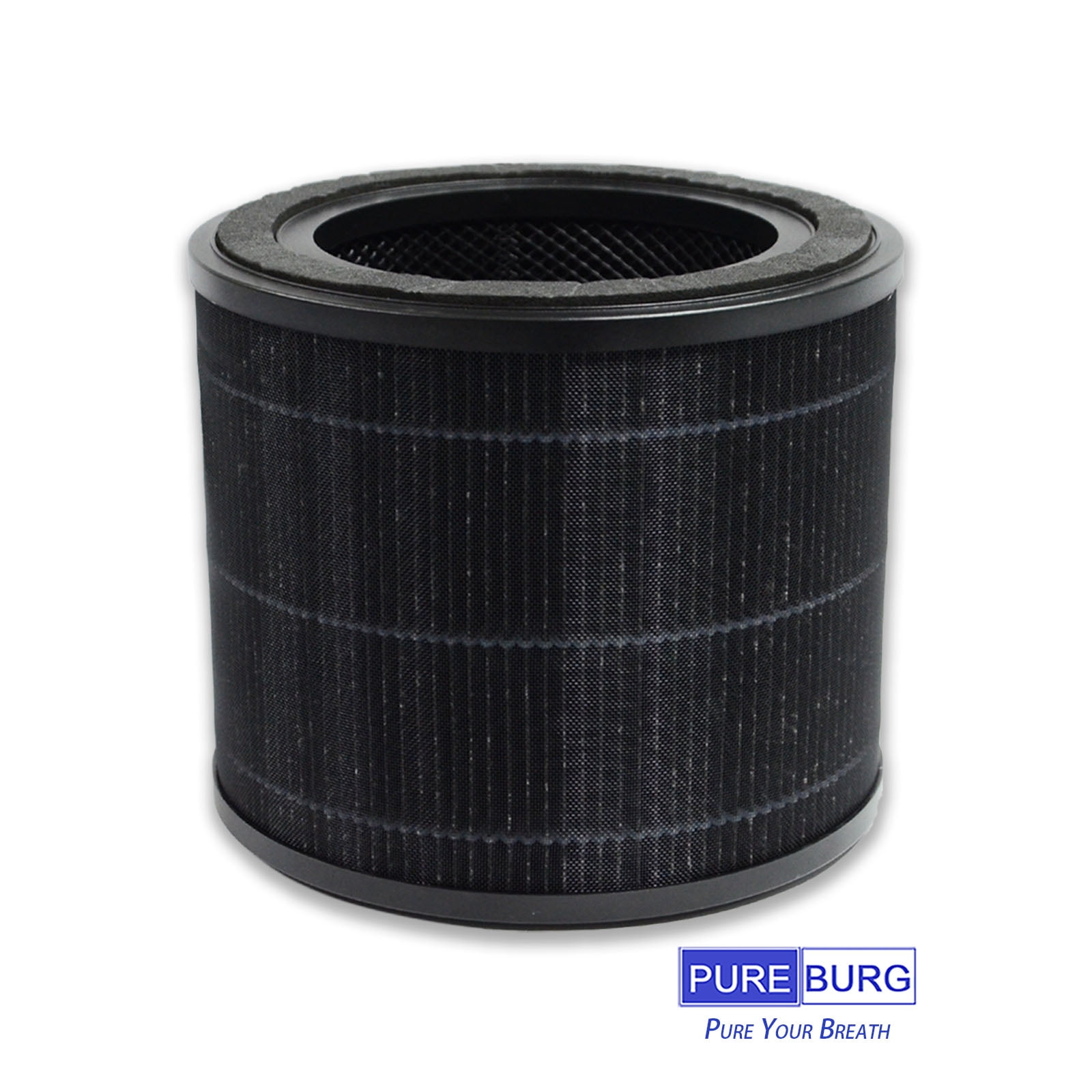 PUREBURG 2-Pack Replacement True HEPA Filters Compatible with AirExpect & AirExtend Air Purifiers JL-AP-TB01,H13 3-Stage Filtration Activated carbon Air Clean Voc Dust Odor Smoke PM2.5