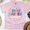 Light Pink, variant on Kindergarten Crew Shirt | Cute Rainbow Teacher Team Tee for School Staff , Heliconia, Size XL