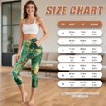 thumbnail image 7 of HELLHERO Marbled Printed Capri Leggings for Women Breathable Yoga Pants High Waisted Workout Leggings Athletic Yoga Capris with Pockets, XS, 7 of 7