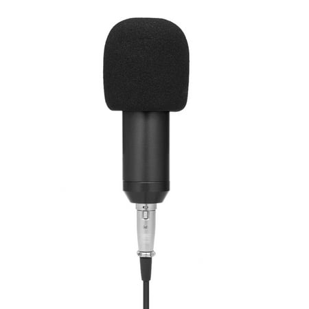 BM800 Wired Condenser Microphone Studio Sound Professional Recording Device Live Broadcasting Mic with Sponge Protector 3.5mm Audio (Best Microphone Cable Live Sound)