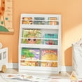 thumbnail image 1 of SoBuy KMB45-W, Children Kids Bookcase Book Shelf Toy Shelf Storage Display Shelf Rack Organizer Holder with 3 Shelves, 1 of 7