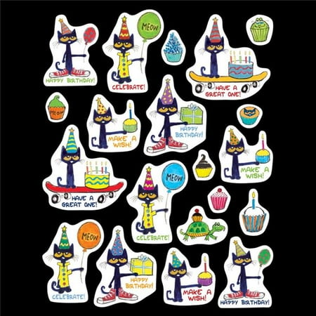 Teacher Created Resources TCR62025 Pete the Cat Happy Birthday Stickers ...