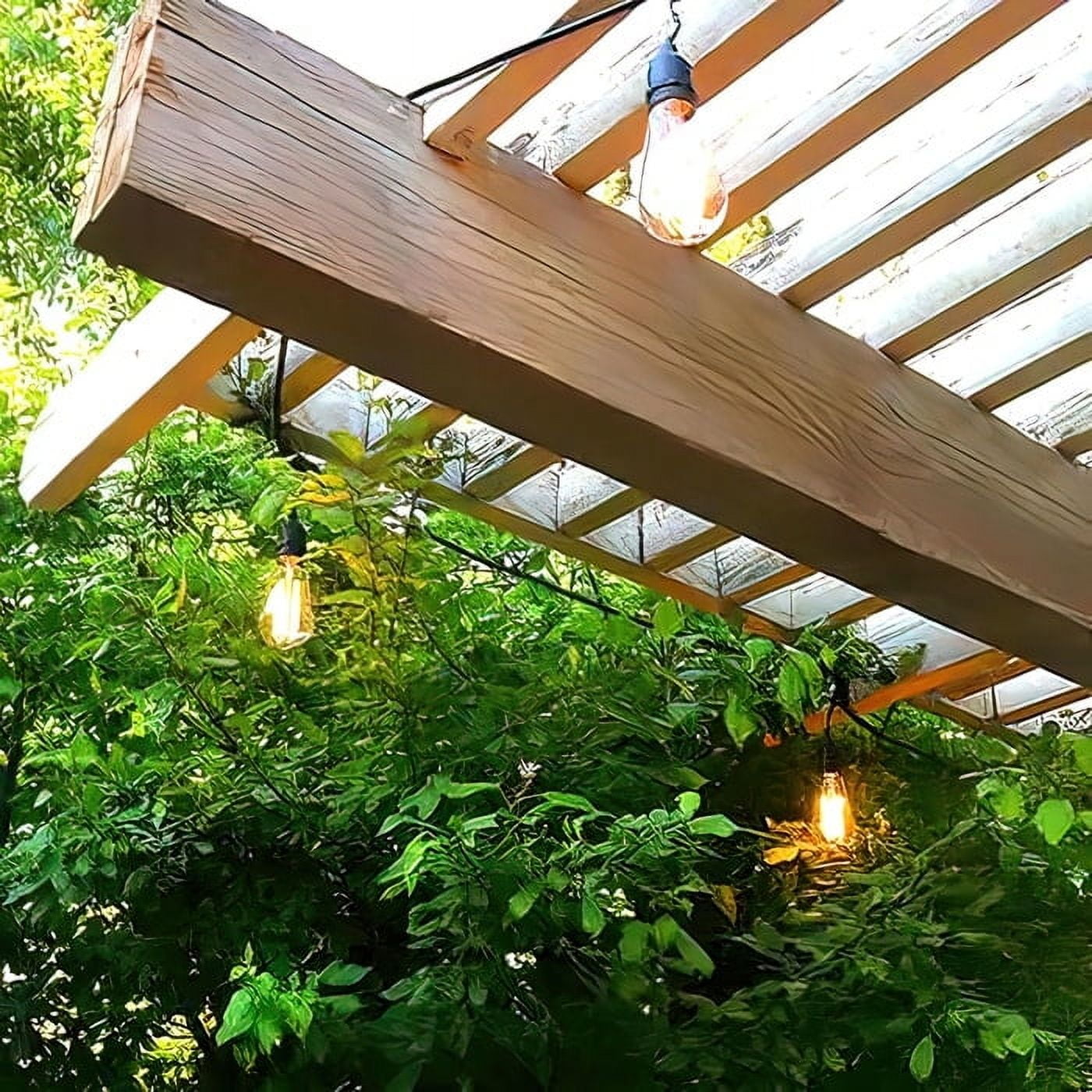 AQ Lighting Plastic Dimmable Outdoor LED 24 Patio String Light in Black