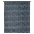 thumbnail image 2 of Navy Blue Plaid Sheer Curtains 96 Inches Long, Farmhouse Buffalo Checkered Gingham Light Filering Curtains, Privacy Drapes Simi Floor to Veiling Curtain for Living Room Bedroom Large Window Treatment, 2 of 9