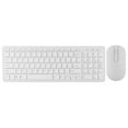 thumbnail image 3 of Multifuncional 2.4G Teclado Inalámbrico Ratón Combo Alta Sensibilidad Sin Demora (Blanco) 108 Teclas Methold EL007168-00, 3 of 6