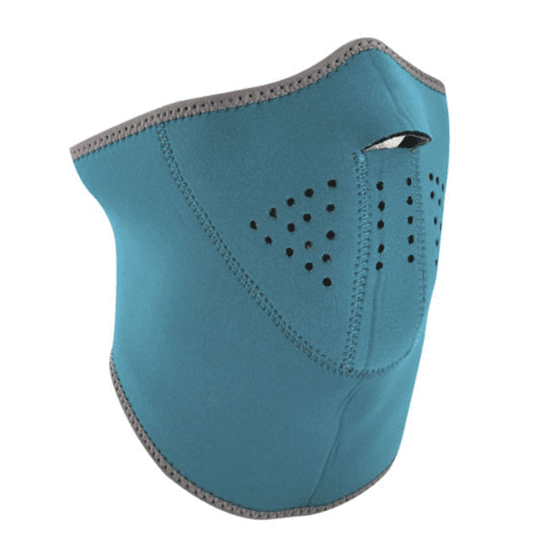 Zan Headgear 3Panel Neoprene Half Mask TealGray Reversible